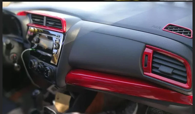 Автомобильный стикер из углеродного волокна, вентиляционное отверстие, декоративная рамка для Honda FIT JAZZ GK5 3rd LHD C1440