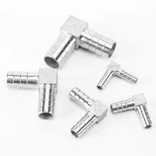 Cotovelo farpado em aço inoxidável, cotovelo farpado 8mm /32mm, conector de acoplador, adaptador de gás combustível, água, encaixe de tubo