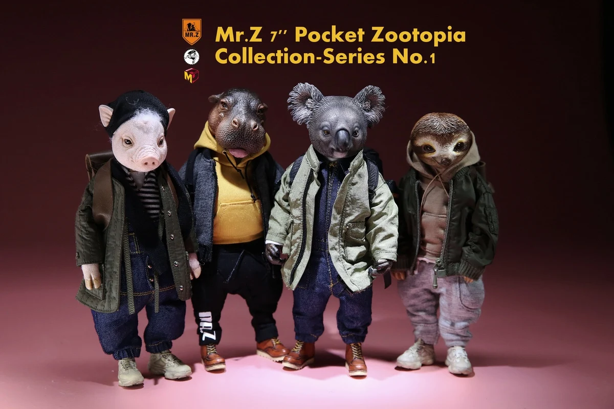 MR. Z 7 дюймов Карманный Zootopia Коллекция серии WoHe Ma LaLa ко ленивый Су порки Чжу гаражный набор статуя для фанатов праздничный подарок