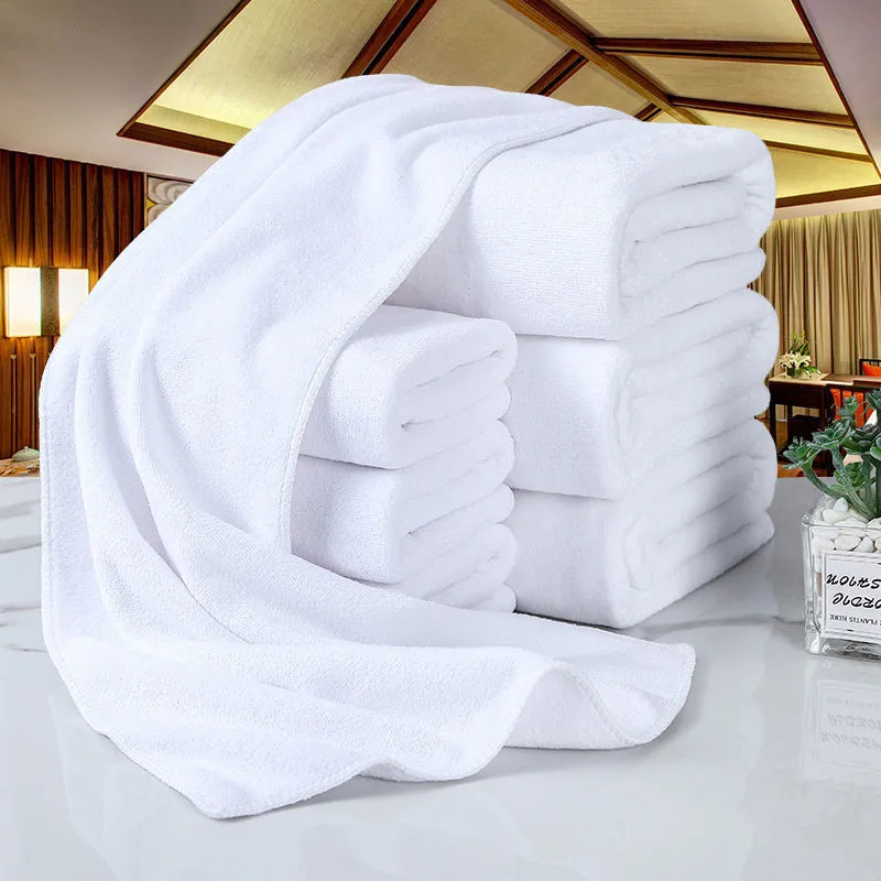 120X200 cm white classic luxury hand towel-hotel-spa-kitchenware-microfiber bath towel beauty salon towel 6