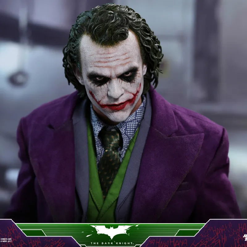 HT HOTTOYS QS010 1/4 Batman The Dark Knight Joker Heath Ledger Normal ...