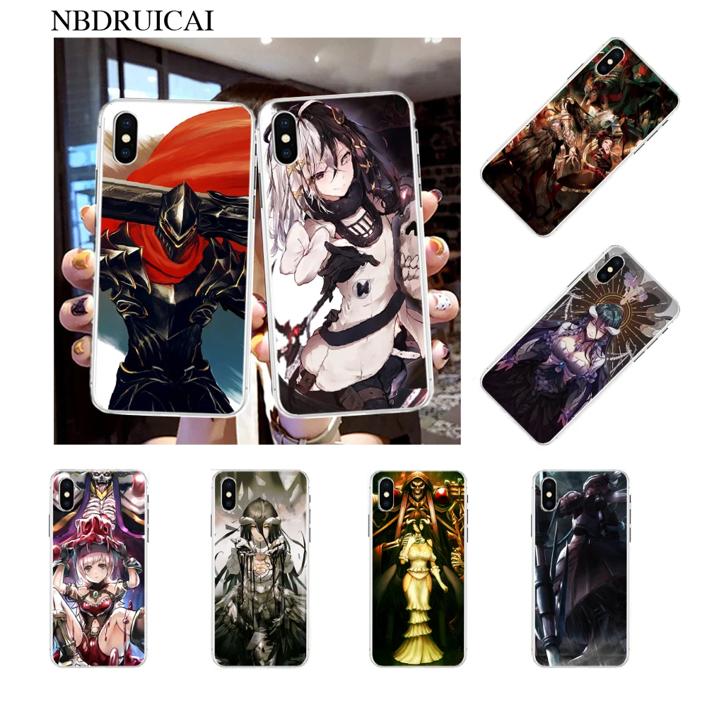 NBDRUICAI Overlord Аниме новое поступление черный чехол для мобильного телефона iPhone 11 pro XS