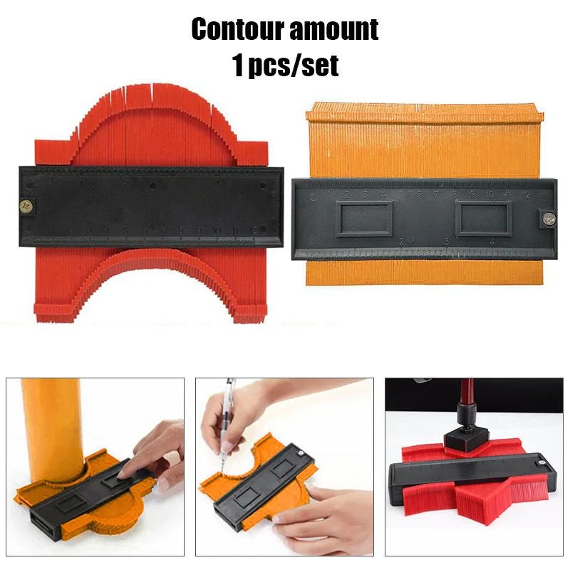 

Contour Gauge Profile Copy Gauge Ruler Metric Inch Marking Gauge Shape Duplicator Tiling Laminate Tiles Measuring Tool GQ999