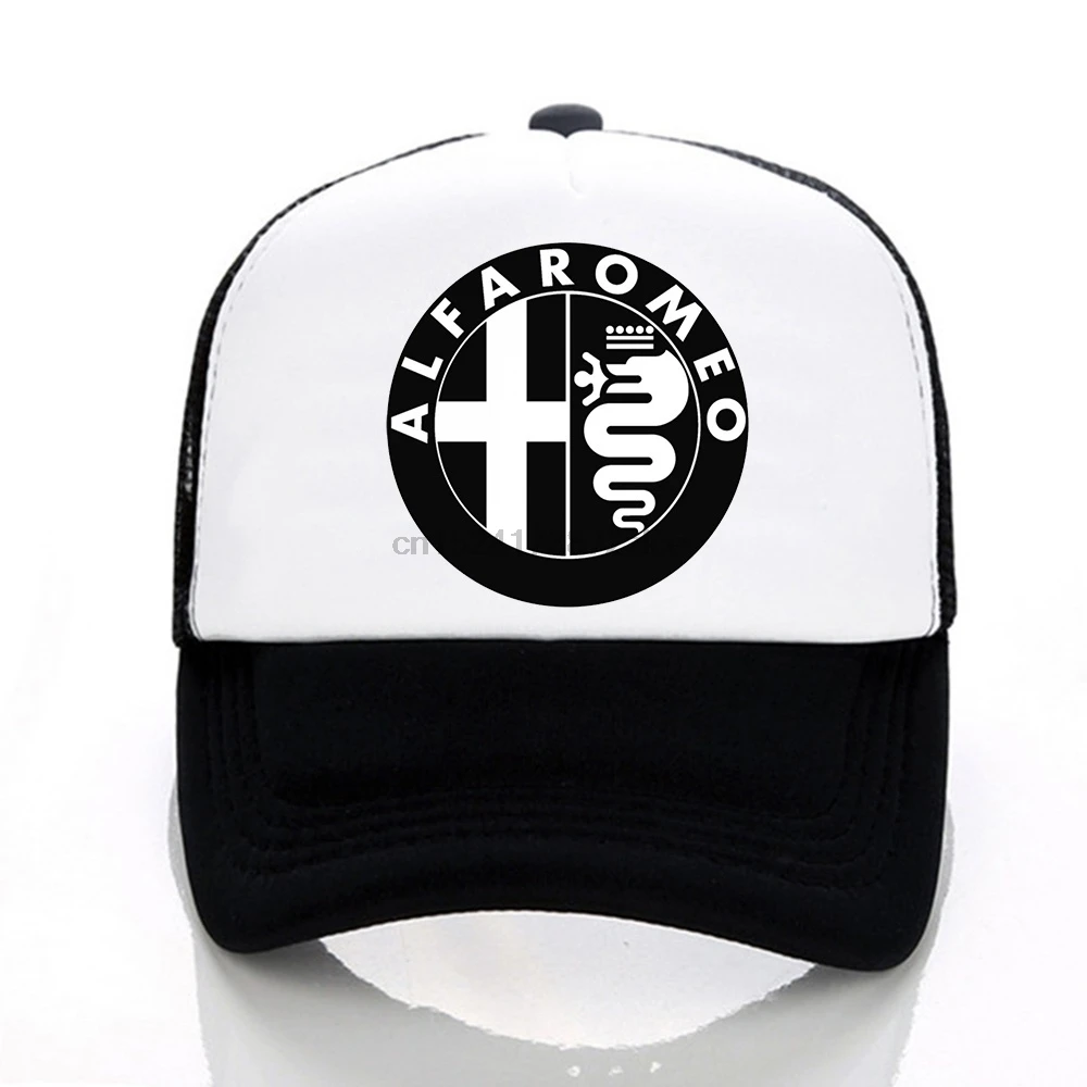 Alfa Romeo, бейсболка с принтом, модная, унисекс, Кепка для гольфа, летняя, сетчатая Кепка, Кепка для водителя грузовика