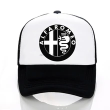 Alfa Romeo, бейсболка с принтом, модная, унисекс, Кепка для гольфа, летняя, сетчатая Кепка, Кепка для водителя грузовика