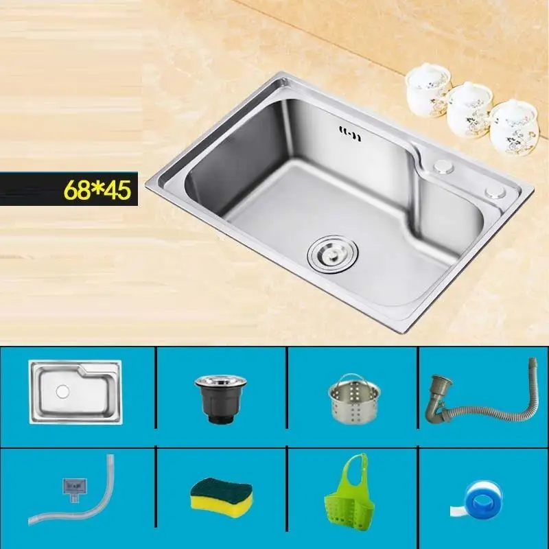 MODEL S Lavello Evier Лава Manos Inoxidable Dissipador Para Acero Inox кран Куба Пиа Cozinha Lavabo Fregadero De Cocina кухонная раковина - Цвет: MODEL S