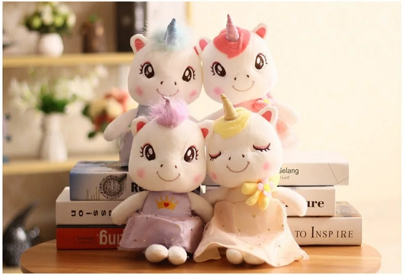 Soft Unicorn Plush Toys Lovely Kawaii Stuffed Animal Unicorn Doll Pillow Toys For Children Creative Birthday Gift for Girls (1)