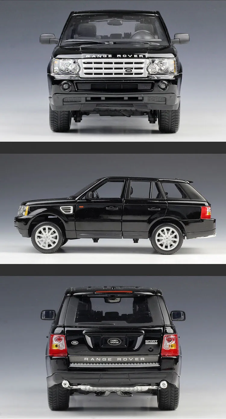 Bburago литая под давлением модель Range Rover спортивная версия 1:18 из металлического сплава Высокая имитационная машина с базой Игрушки для мальчиков подарки для мальчиков