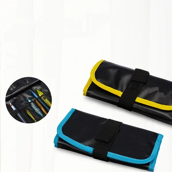 

Outdoor Multifunctional Blue/Yellow Fishing Tackle Nylon Bag Pack Hard Bait Box Tool Pouch Professional Fishing Accessories
