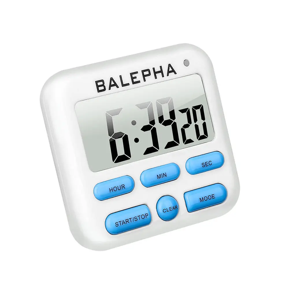 

Digital Kitchen Cooking Timer Magnetic Large LCD Loud Alarm Count Up Down Clock