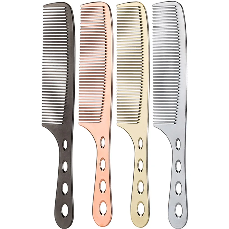 

1PC Stainless Steel Comb Antistatic Comb Professional Hairdressing Comb Space Aluminum Comb Salon Accessaries Beauty Barber Tool