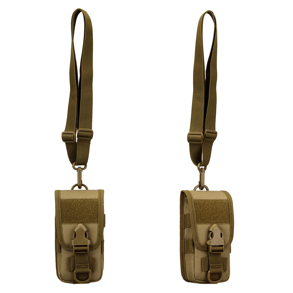 Tactical Tool Package Waerproof Nylon 5.8 Inch Full-Cover Mobile Phone Case Outdoor Sports Running Trekking Small Crossbody Bags