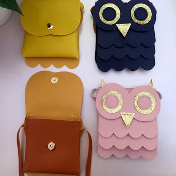 

New Style High Quality Cute Girls Small Coin Change Purse Cartoon Wallet Children's Money Holder Owl Cotton Bags Kids Gift