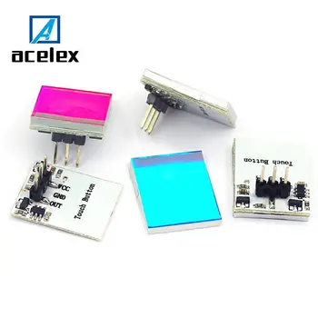 

Blue Red Green color Capacitive touch switch button module 2.7V to 6V module anti-jamming is strong HTTM series