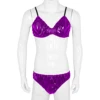 12 Colors Mens Sissy Lingerie Set Shiny Metallic Panties PVC Ruffled Spaghetti Strap Bra Top with Briefs Bikini Underwear 1