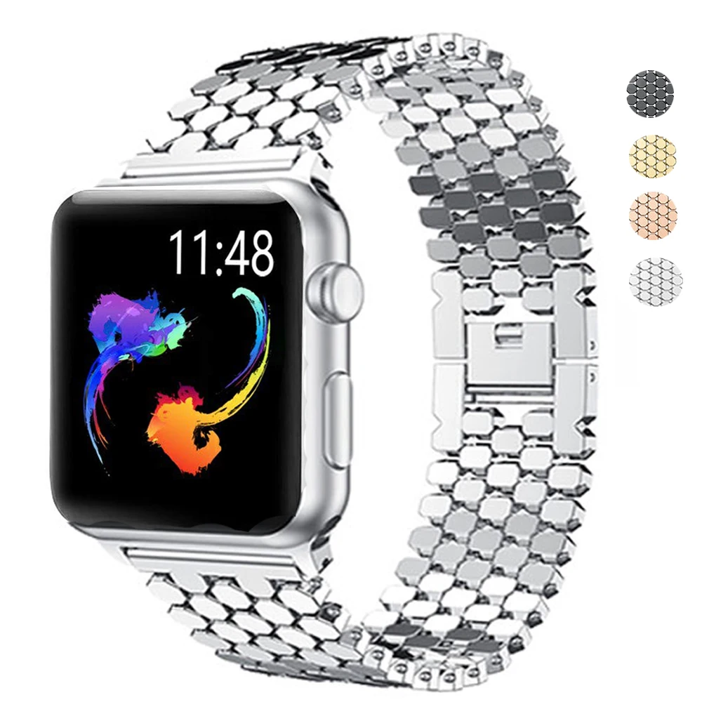 

Watch Band For Apple Watch 42mm Series 5 4 3 2 Band Stainless Steel Replacement Strap Bracelet For iWatch 4 40mm 44mm 38mm strap