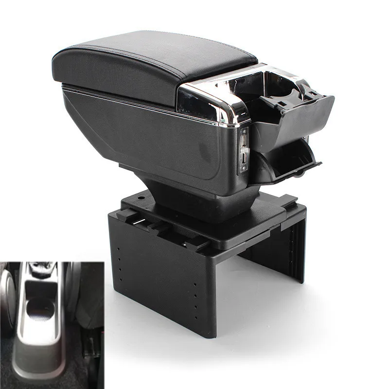 Подлокотник для Fiat Punto с USB-зарядкой двухслойная Центральная пепельница