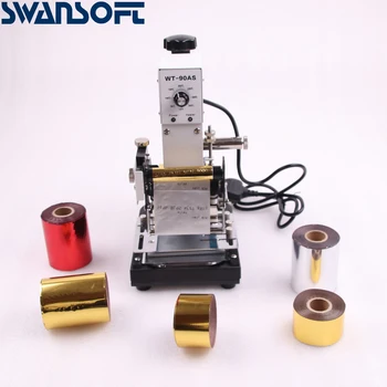 

SWANSOFT 1 PCS FOIL STAMPING MACHINE TIPPER BRONZING PVC CARD+1 FREE FOIL PAPER 110/220V