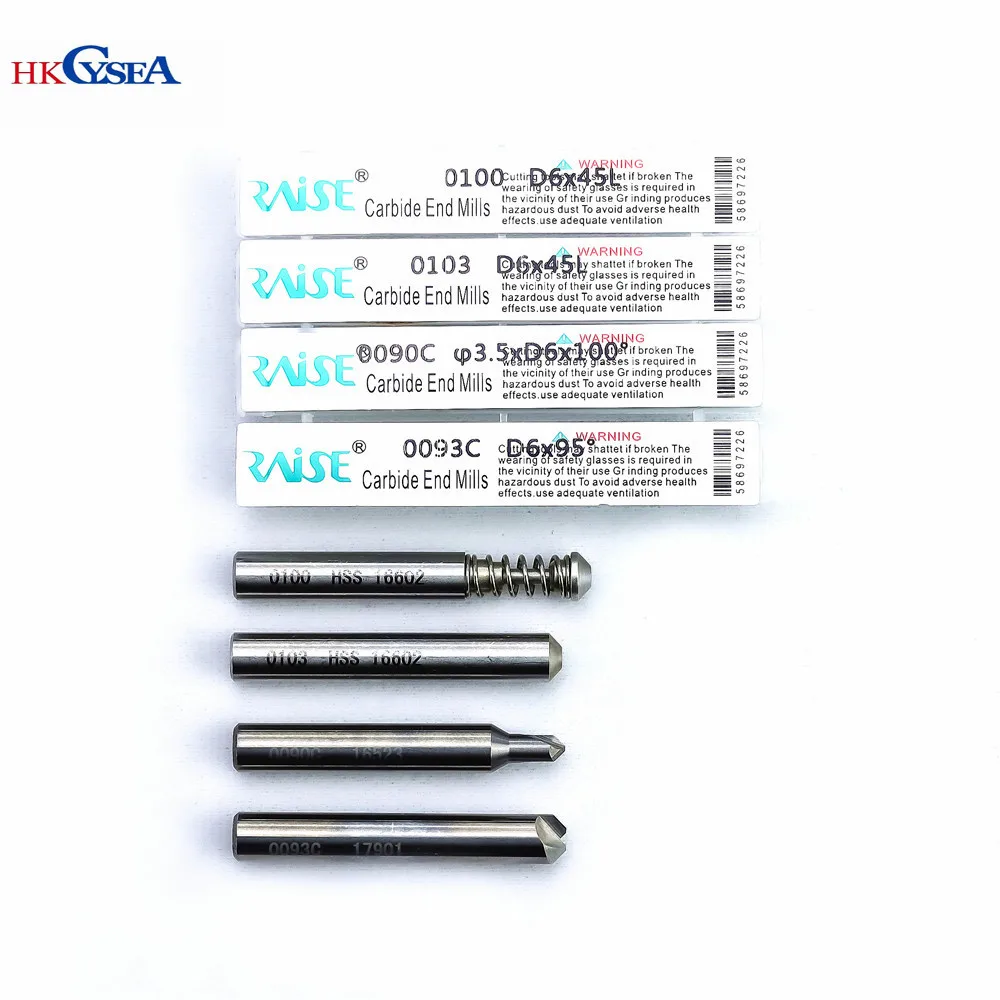 Поднять 4 шт./лот полный набор фреза для всех вертикальный автомат резки ключа