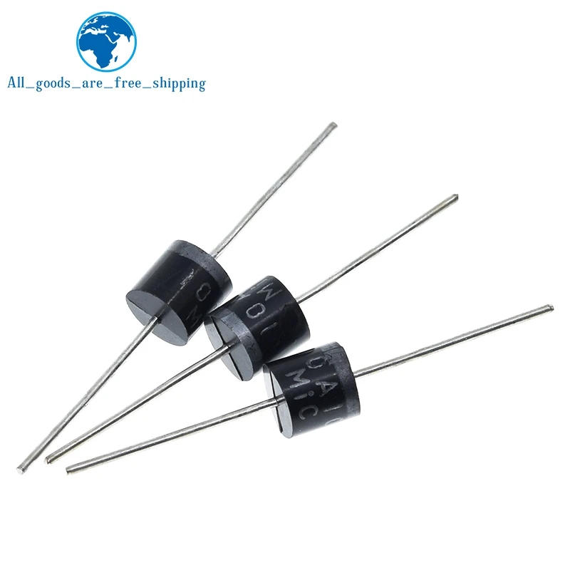 Завеса 10PCS электрическая осевой выпрямительный диод 10A10 R 6 DIP 10A 1000V 10a10|Диоды| |