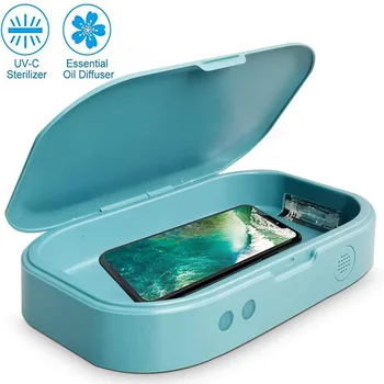 

Portable UV-C Sterilizer Tray Disinfection Box UV Sterilizer Box For Jewelry Phone Face Masks UV Sterilization Aromatherapy Box