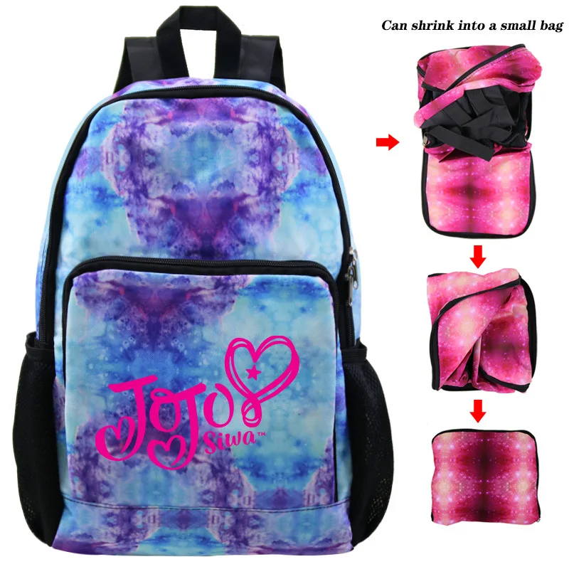 photo colour Дети Jojo Siwa рюкзак для девочек школьная сумка супер звезда школьный персональный книга сумки печать mochila большой емкости Bolsa - Цвет: photo colour