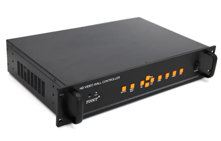 YD-VD12 видео настенный контроллер 12 каналов HDMI VGA AV видео Processor2x2 2x3 2x4 3x3 3x3 3x4 12 изображений Сращивание процессора