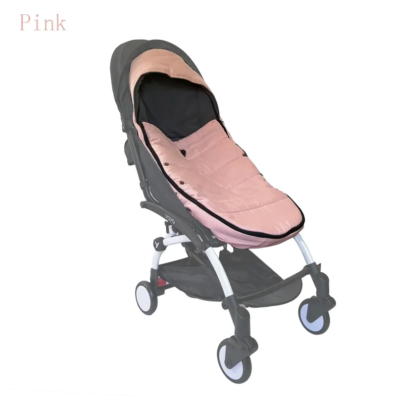 Pink Универсальная детская коляска, зимние носки, сумка для сна, ветрозащитная для Yoya yoyo, коляска, теплая муфта, чехол для детской коляски, аксессуары - Цвет: Pink