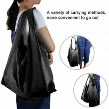 Складная сумка для покупок из ткани Оксфорд, водонепроницаемая многоразовая сумка для хранения фруктов и продуктов J55