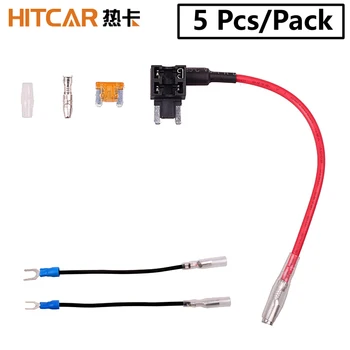 

Car Vehicle Circuit Blade Style Low Profile Mini Medium Small Size Fuse Box Holder Tap Power Adapter Extension Cable 5Pcs/Pack
