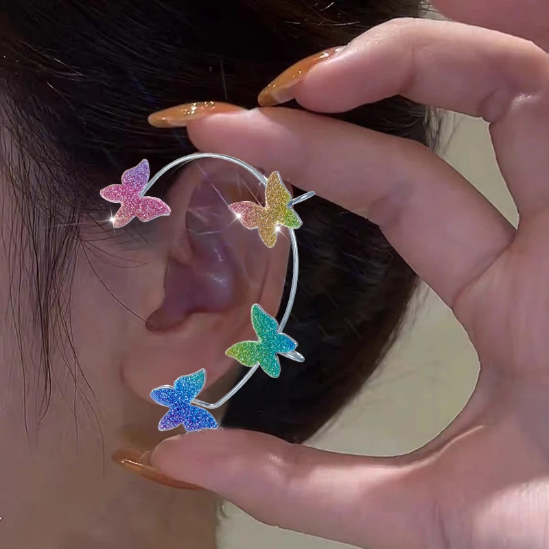 Pendientes De Clip De Mariposa Surcoreanos Pendientes De De Pendientes De Clip De Mariposa Surcoreanos Pendientes De De