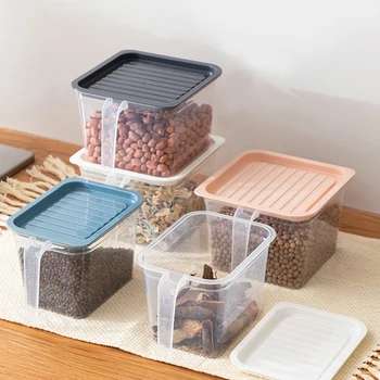 

Kitchen Storage Box Refrigerator Food Container Fruit Vegetable Keeping Fresh Box Transparent Finishing Case Organizer Container