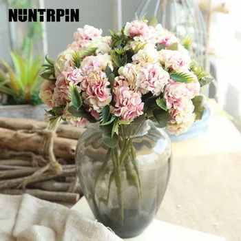 

1 Bouquet Artificial Ball Chrysanthemum Flower 10 Heads Home Garden Office Dining Table Fake Flower