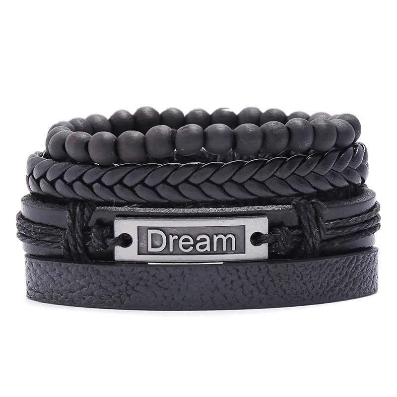 

the ornaments woven men's leather bracelet with restoring ancient ways suits Dream bracelet accessories diy combination