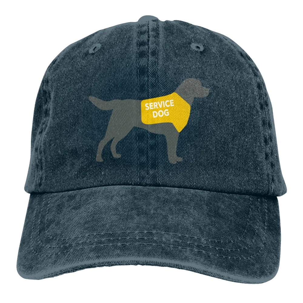 Обслуживание собаки Casquette Красный унисекс Мужские Женские джинсовые бейсболка с ремешком кепки Регулируемый Гольф папа шляпа