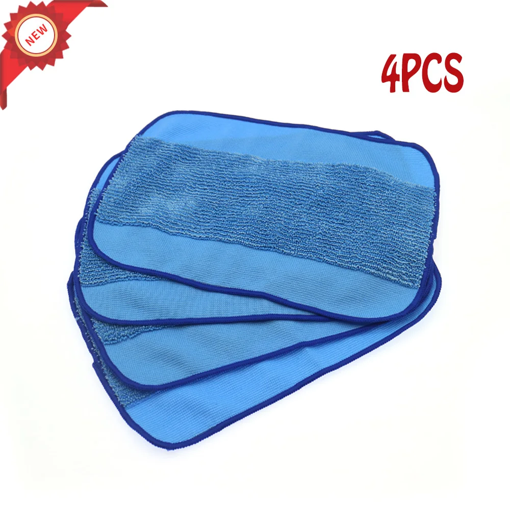 

4pcs/Lot High quality Microfiber wet Mopping Cloths for iRobot Braava 321 380 320 380t mint 5200C 5200 4200 4205 Robot