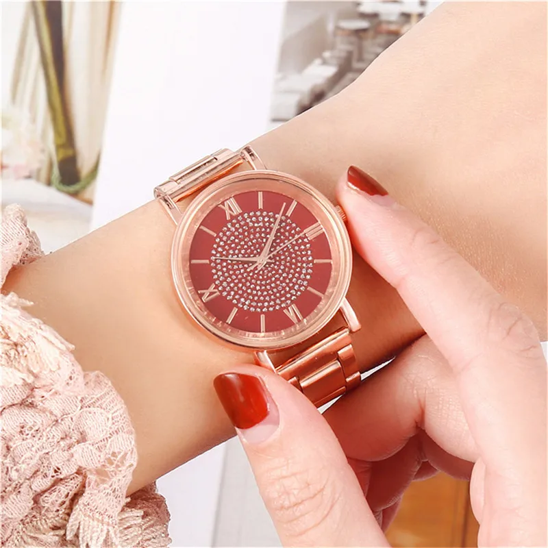 Montre Femme 2019 Модные женские кожаные повседневные часы Роскошные Аналоговые