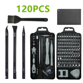 

AM05-Computer Repair Tool Kit 120 in 1 netic Screwdriver Kit +Prying Bar for Computer, Laptop, PC iPhone Ps4 DIY Hand Tool