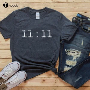 New 1111 Shirt 11:11 T-Shirt November Birthday Law Of Attraction Spiritual Gift T Shirts For Men