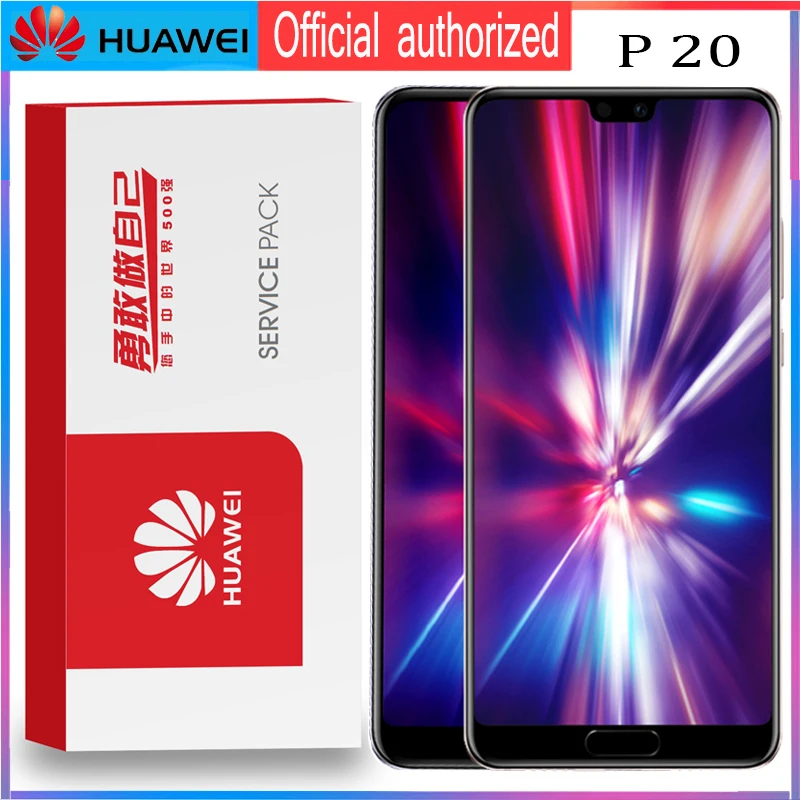 5,8 ''дисплей с рамкой+ отпечаток пальца для huawei P20 lcd кодирующий преобразователь сенсорного экрана в сборе EML-AL00 EML-AL01 L03