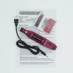 2021 new woman Nail Tool Bag Nail Polishing Pen Mini Pen-type Nail Polishing Machine Nail Polisher Feminine Hygiene Care