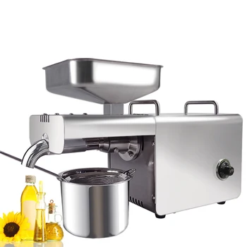 

Stainless steel oil press machine walnut black seed oil expeller peanut oil extraction machine coconut flaxseed oil extractor