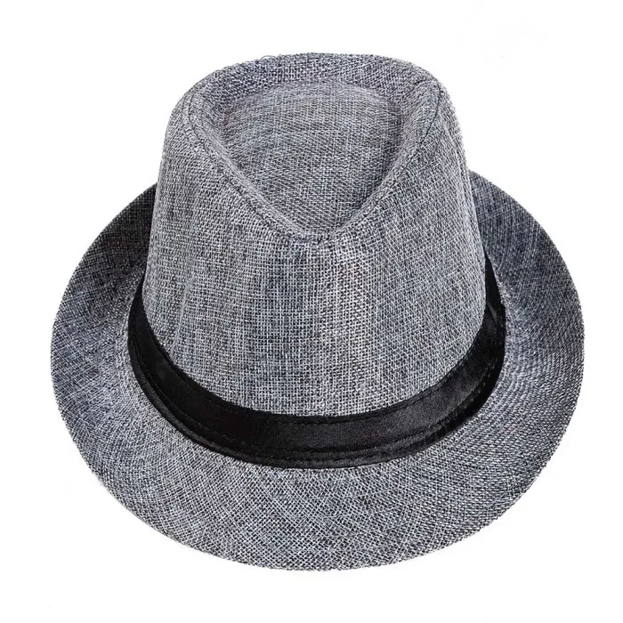 Summer Men New Weaving Linen Straw Sun Hat Sun Protective Foldable Breathable Casual Simple Caps Temperament Male Cap