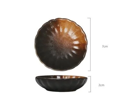 Japanese Style Small Seasoning Dish Ceramic Small Sauce Jar Chili Dish Restaurant Tableware - Цвет: C