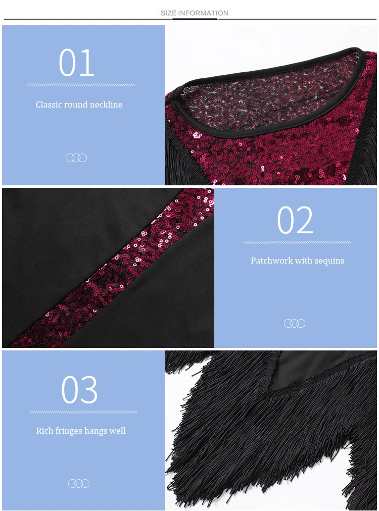 新 2019 女性のダンスの服サルササンバ 2 枚セット縞ドレス Saxy ラテン衣装スパンコールトップとスカート