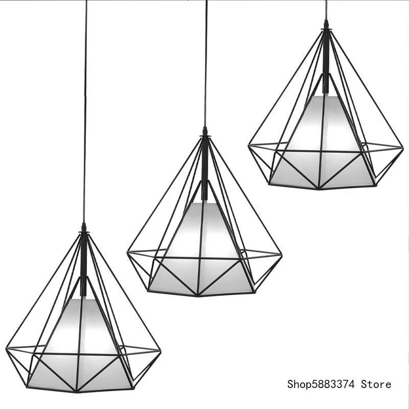 Retro Simplicity American Chandelier Modern Creative Study Lighting Restaurant Hanging Lamp Cafe Single-Head LED Pendant Lights | Лампы и