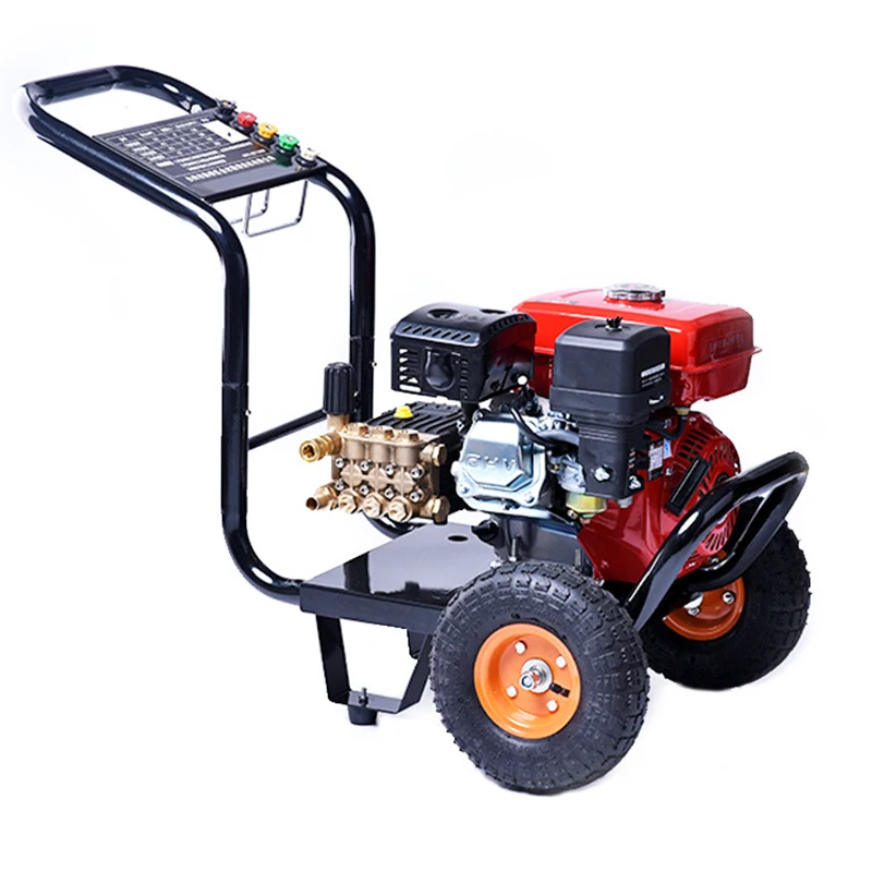 Commercial Industrial 150Bar 5.5Hp Gasoline Engine High Pressure Washer Machine Car Cleaner Big Wheels Auto Tools Accessories foam cannon for pressure washer Car Washing Tools