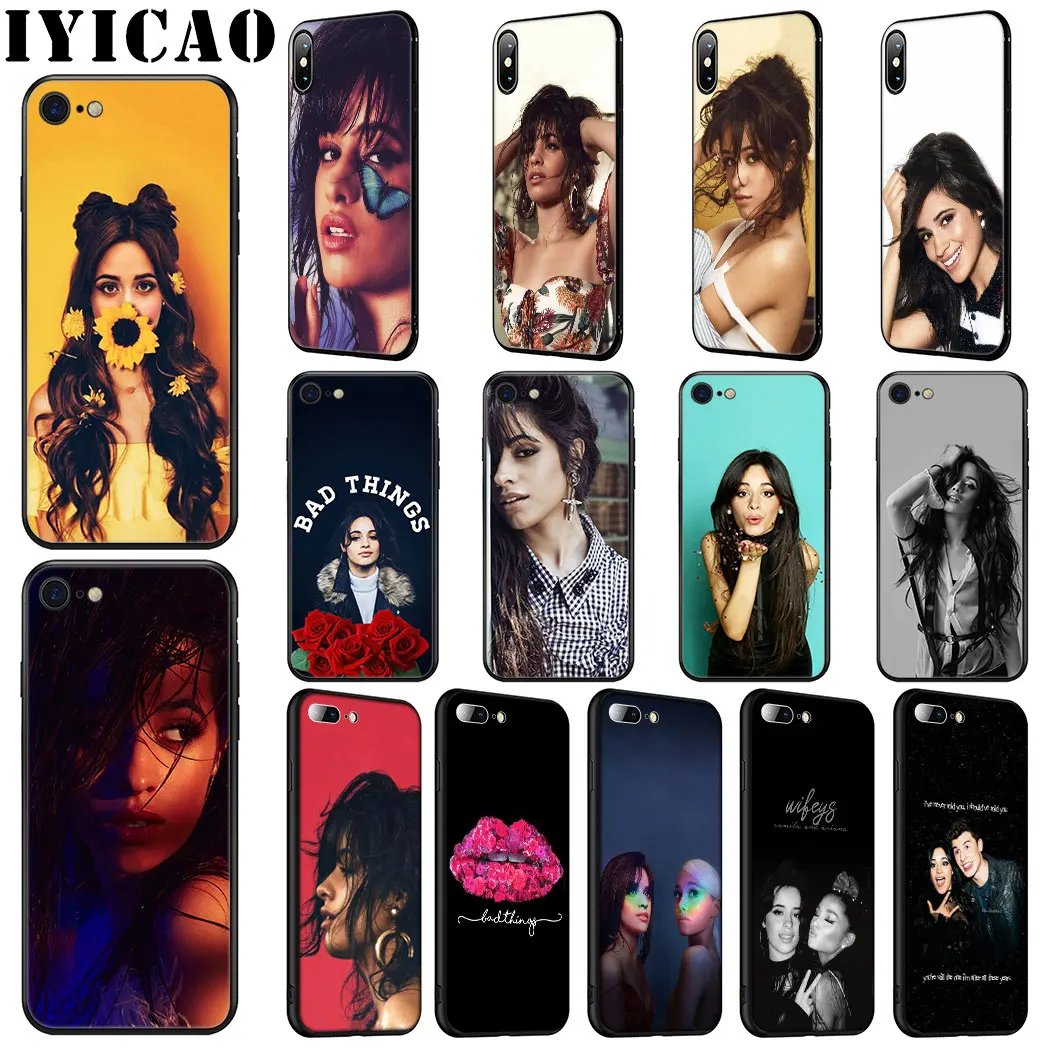 Мягкий силиконовый чехол IYICAO Singer Camila Cabello для iPhone 11 Pro Max XR X XS 6 6S 7 8 Plus 5 5S SE