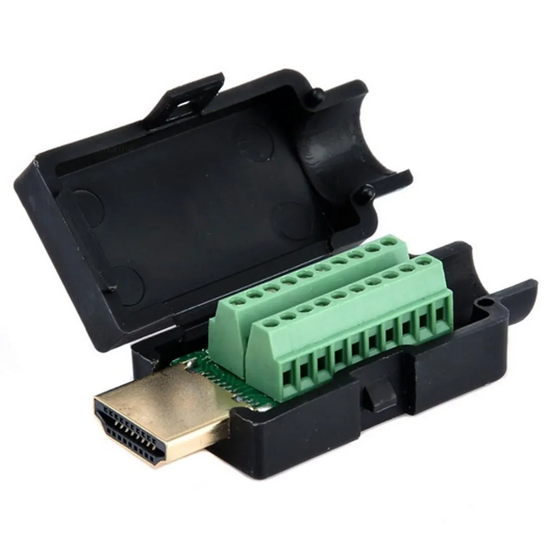 HDMI 19P штекер Breakout терминалы паяный Соединитель с черной ...