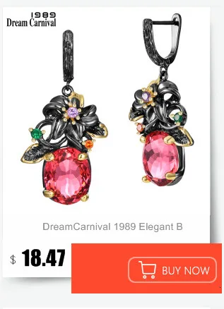 DreamCarnival1989 Women Dangle Earrings Big Clear White Zircon 18mm Shiny Fine Cut Dating Fashion Jewelry New Year Gift WE4108W